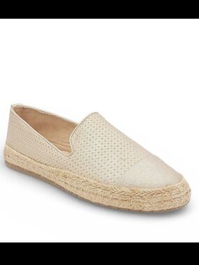 Charter Club Women SlipOn
Espadrille Loafers Jonii Platino Gold New in Box/Sz7.5